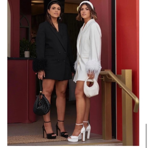 Designer Lincoln mini dress by Rachel Gilbert White Medium - Picture 4 of 9